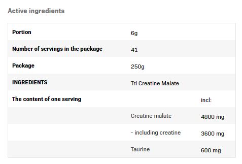 Tri-Kreatin-Malat-Pulver – 0,250 kg