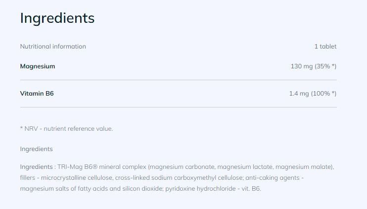 Tri-Mag B6 30 Tabletten <tc>Olimp</tc>