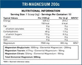 Tri-Magnesium-Pulver | Bisglycinat, Taurat und Citrat – 200 Gramm
