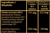 Tribulus 1000 mg | Fruchtextrakt mit 90 % Saponinen – 100 Tabletten