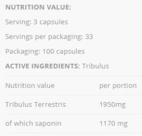 Tribulus 650 mg – 100 Kapseln