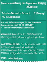 Tribulus Terrestris | 90 % Saponine – 90 Kapseln