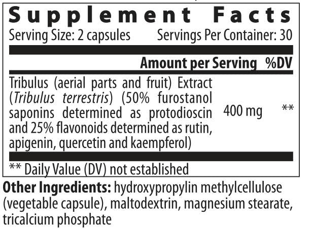Tristam | Bulgarischer Tribulus mit 50% Furostanol Saponins 200 mg - 60 Kapseln