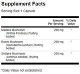 Triple Mushroom Complex 600 mg – 60 Kapseln