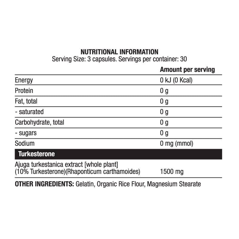 Türke 1500 mg | Turkesteron-Extrakt 10 % – 90 Kapseln