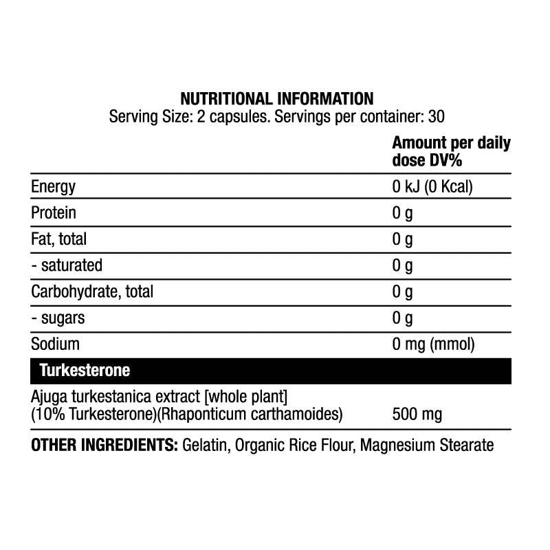Türke 500 mg | Turkesteron-Extrakt 10 % – 60 Kapseln