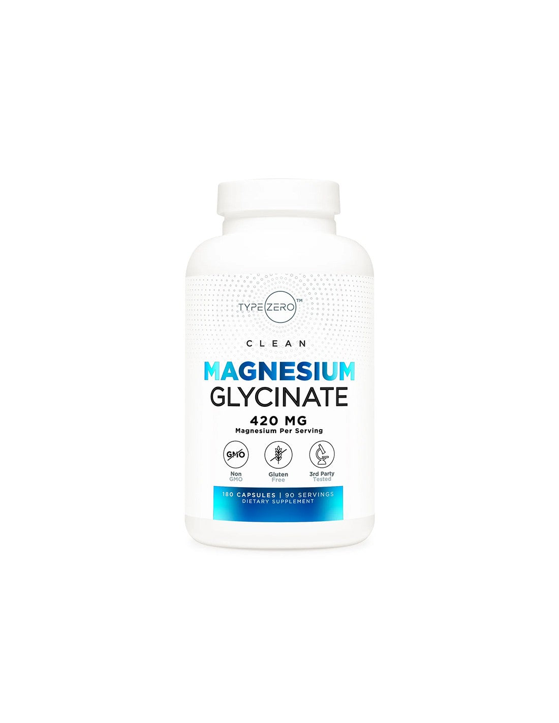 Nervensystem und Herz-Kreislauf-System – Magnesium (Glycinat) Typ Zero™, 180 Kapseln