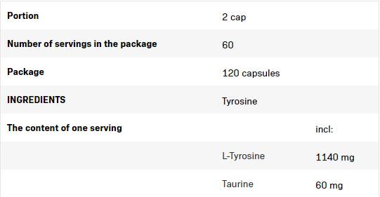 Tyrosin | Mentale Kraft – 120 Kapseln