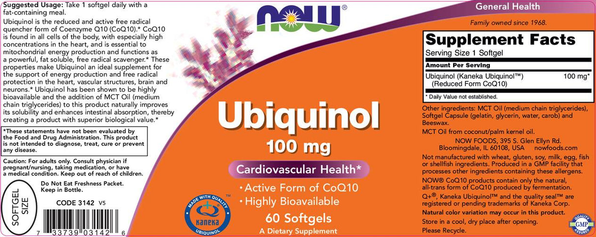 Ubiquinol 100 mg – 60 Gelkapseln
