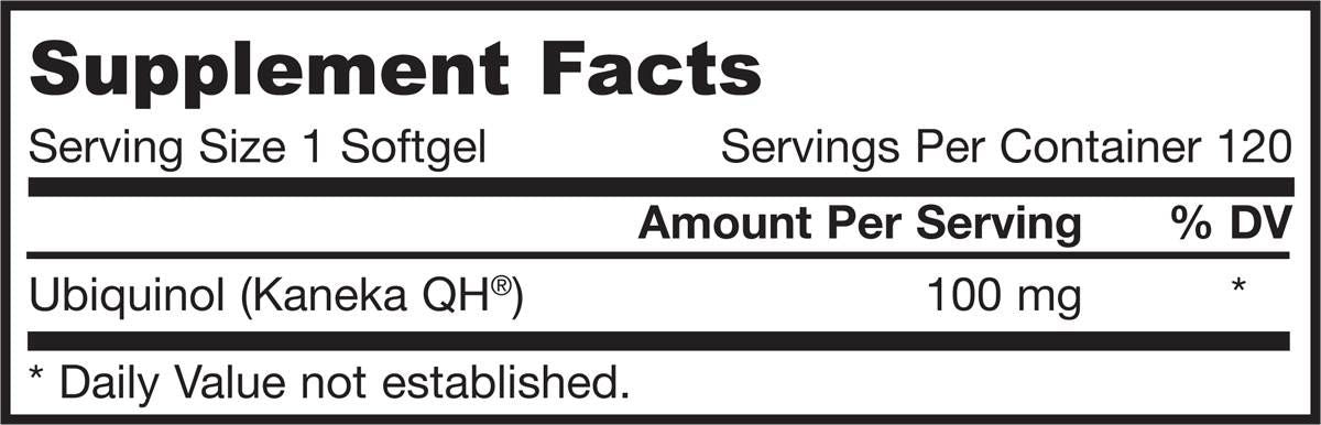 Ubiquinol QH-Absorb 100 mg – 60 Gelkapseln