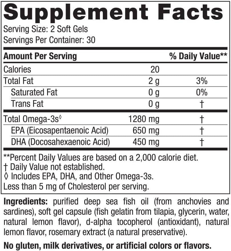 Ultimate Omega 1280 mg – 60 Gelkapseln
