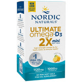 Ultimatives Omega 2X Mini 1120 mg | Mit Vitamin D3 - 60 Gelkapseln