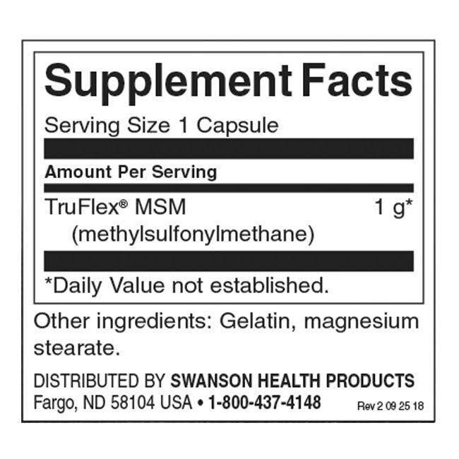 Ultra MSM 1000 mg – 240 Kapseln