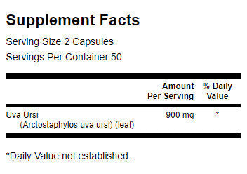 Uva Ursi Leaf 450 mg – 100 Kapseln