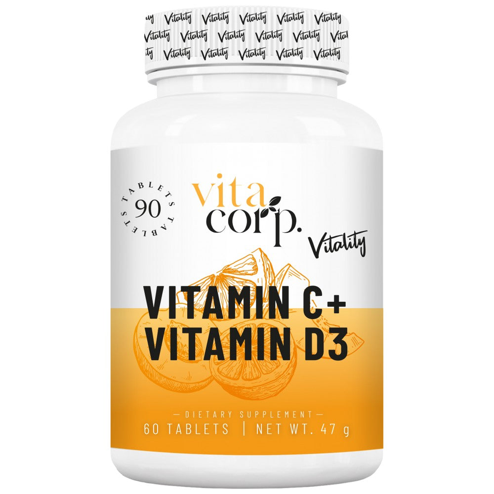 Vitamin C + Vitamin D Vitalität - 90 Tabletten