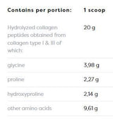Kollagen hydrolysierte Peptide | Typ I & III - 300 Gramm