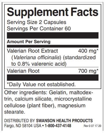 Baldrianwurzelextrakt 400 mg – 120 Kapseln