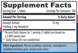 Vanadylsulfat 10 mg/100 Tabletten.