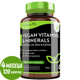Veganes Basis-Multivitaminpräparat/120 Kapseln, 120 Tage/ <tc>Nutravita</tc>