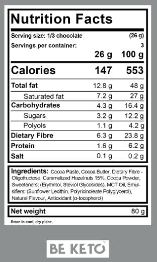 Vegane Keto-Schokolade | 70 % Kakao – 80 Gramm