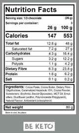 Vegane Keto-Schokolade | 70 % Kakao – 80 Gramm