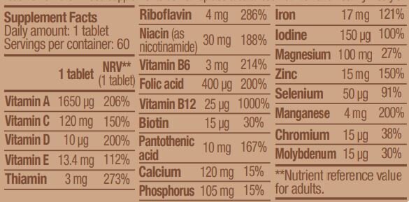 Veganes Multivitamin 60 Tabs