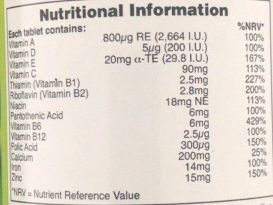 Veganes Multivitamin & Mineralstoff – 60 Tabletten