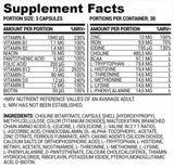 Vegane Vitaminunterstützung | Multivitamine und Mineralien für Veganer 90 Kapseln