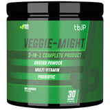 Veggie-Might | 3-in-1-Komplettformel ~ Grünpflanzen, Multivitamine und Probiotika – 180 Gramm