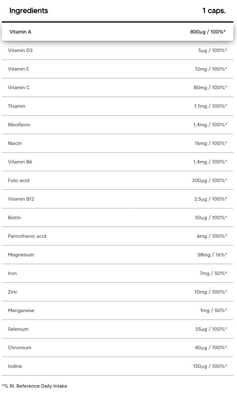 Vit und Min | Tagesformel – 120 Kapseln