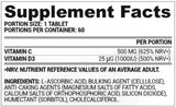 Vita C + D3 | Vitamin C 500 mg + Vitamin D 1000 IE 60 Tabletten