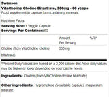 VitaCholin Cholinbitartrat 300 mg 60 Kapseln
