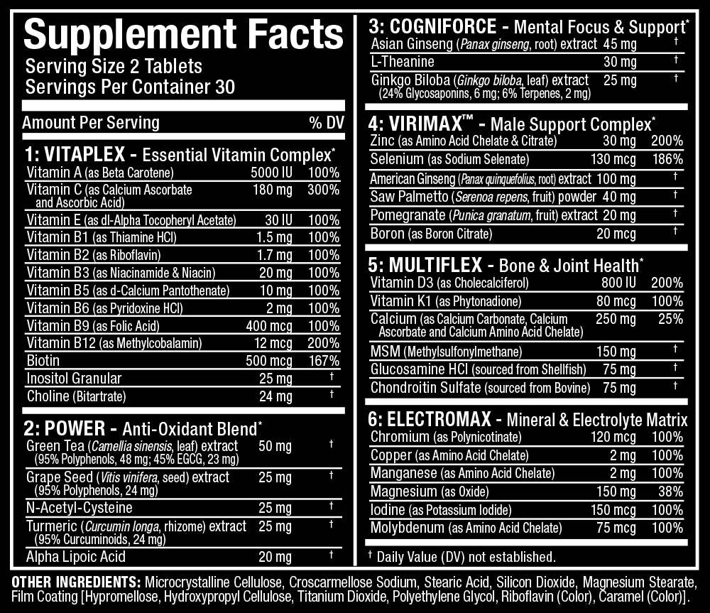 Vitaform/Premium Multivitamin für Männer 60 Tabletten