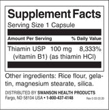 Vitamin B-1 100 mg – 250 Kapseln