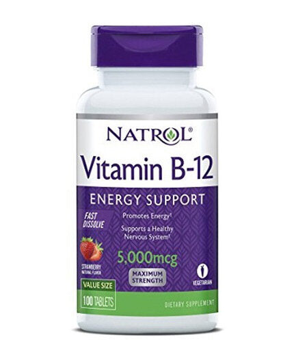 Vitamin B-12 5000 mcg schnell löslich/100 Tabletten.