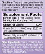 Vitamin B-12 5000 mcg schnell löslich/100 Tabletten.
