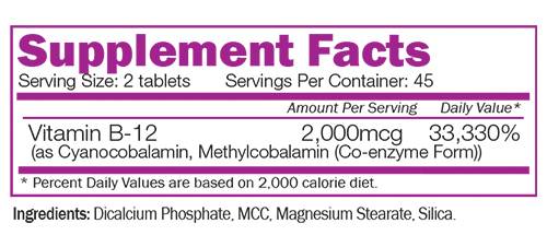 Vitamin B-12 – 90 Tabletten