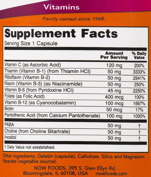Vitamin B-50 [100 Kapseln, 100 Dosen]