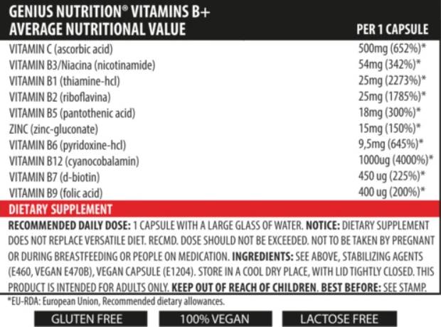 Vitamin B+ – 60 Kapseln
