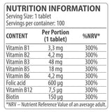 Vitamin-B-Komplex – 100 Tabletten