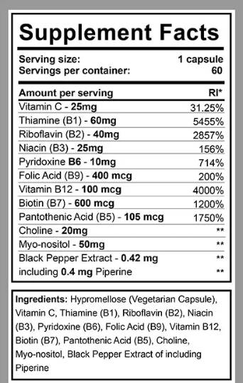 Vitamin-B-Komplex – 60 Kapseln