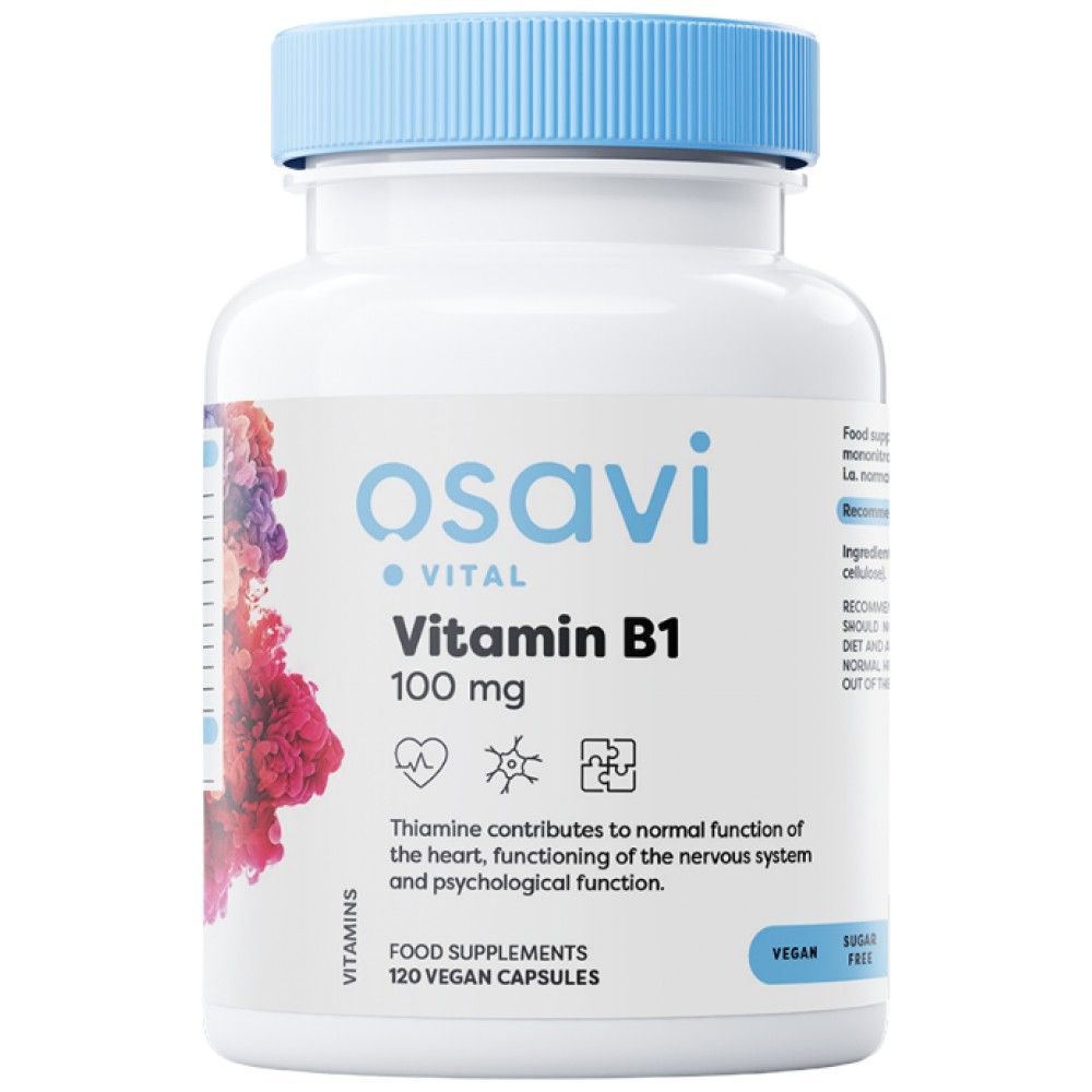 Vitamin B1 100 mg | Thiamin – 60 Kapseln