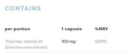 Vitamin B1 100 mg | Thiamin – 60 Kapseln
