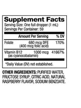 Vitamin B12- und Folsäure-Tropfen 1000 µg/60 ml