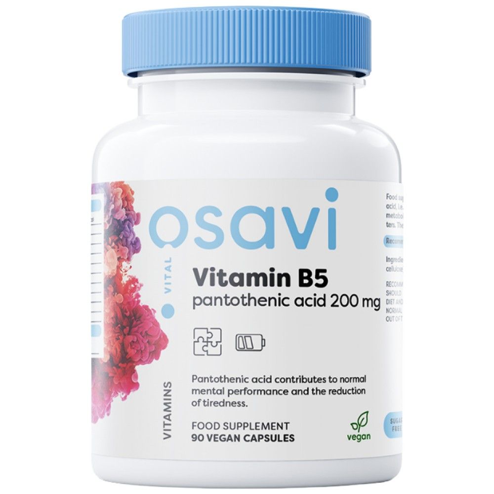 Vitamin B5 | Pantothensäure 200 mg – 90 Kapseln