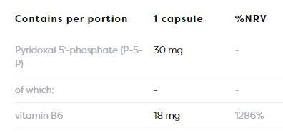 Vitamin B6 | P-5-P 30 mg – 120 Kapseln