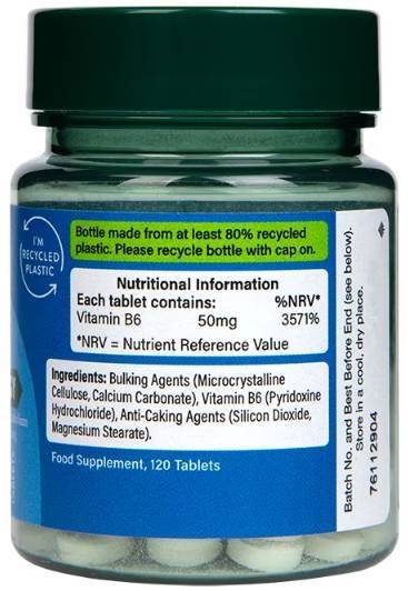 Vitamin B6/Pyridoxin 50 mg – 100 Tabletten