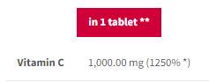 Vitamin C 1000 Sport Ausdauer | Brausetabletten – 20 lösliche Tabletten