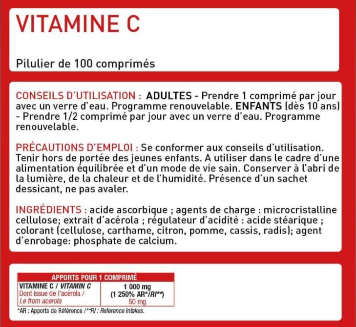 Vitamin C 1000 mg | Veganfreundlich – 100 Tabletten