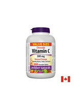 Vitamin C 500 mg Kautabletten – Vitamin C 500 mg, 300 Kautabletten <tc>Webber Naturals</tc>